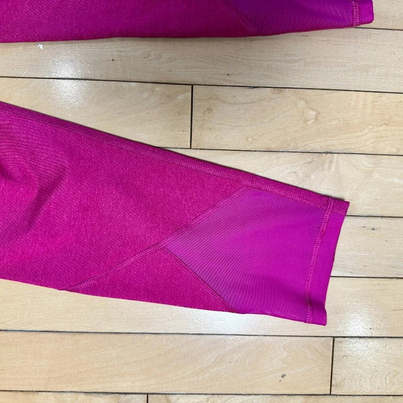 OLD NAVY Active Mesh Panel Pink Heathered Leggings with Pockets size XS - Picture 6 of 8